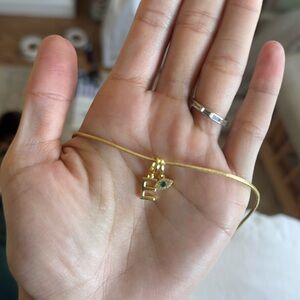 BaubleBar Gold Necklace with Charms